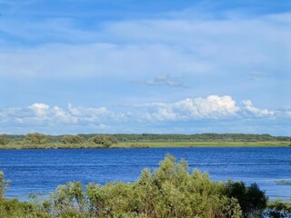 lake and clouds