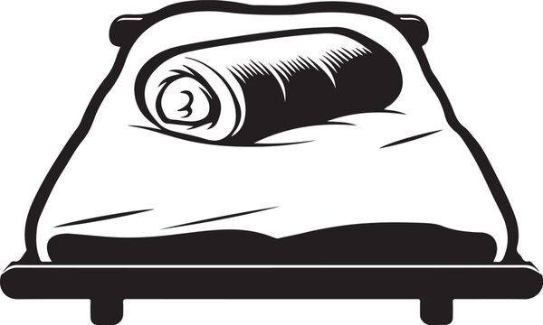 recommend clip art: illustration of a bed in the bedroom
