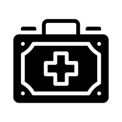 Obraz premium first aid glyph icon