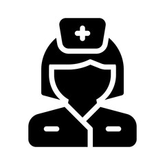 nurse glyph icon