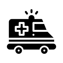 ambulance glyph icon
