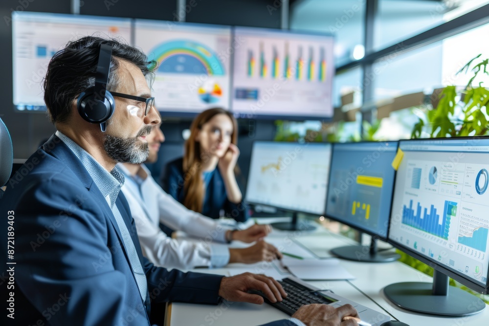 Poster customer service benchmark review and analytics in modern call center environment for performance im