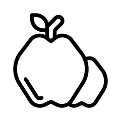 apple line icon