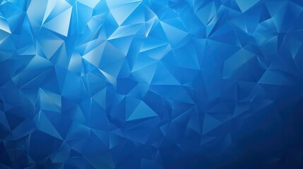 Fototapeta premium Abstract blue polygonal geometric shapes digital background art