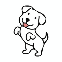 A cute dog vector illustrator