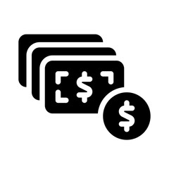 banknote,money glyph icon