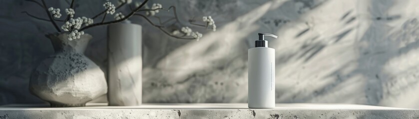 Sleek scented shampoo bottle, dreamy fragrance, for a gentle and enduring aroma