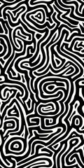 Obraz premium black and white seamless pattern