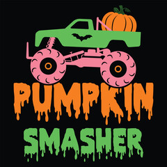 Pumpkin smasher Halloween shirt design
