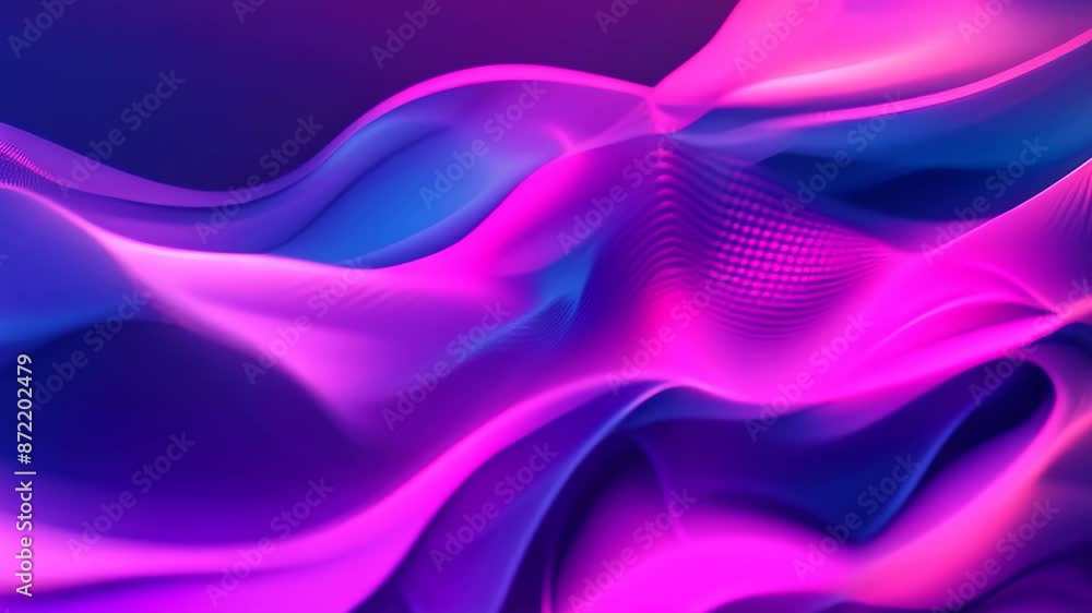 Fototapete A visually striking abstract background featuring intertwining blue and pink hues creating a fluid and dynamic design, Experiment with line charts to create a fluid and dynamic abstract background