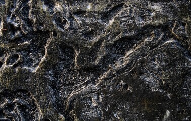 cracked concrete wall covered with gray cement surface as background, rack concrete white wall or Cement wall background, Broken hole in white wall. Abstract background.