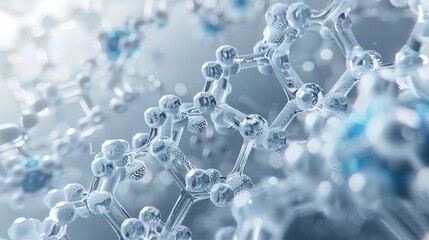 Striking Depiction of Futuristic Molecular Architectures Intricate DNA Networks and Innovative Biotech Solutions