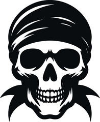 skull vector silhouette design