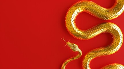 Obraz premium 2025 Chinese New Year, year of the Snake. Chinese zodiac