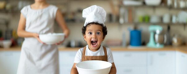 Adorable little ones explore the world of flavors, their faces filled with excitement and surprise 