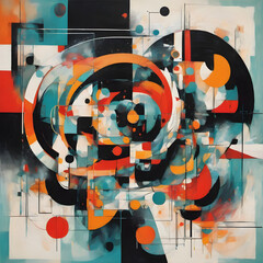 There has abstract images
