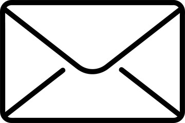envelope black line icon