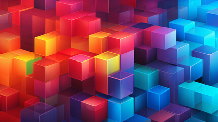 Obraz premium Colorful Box Background Design Vector