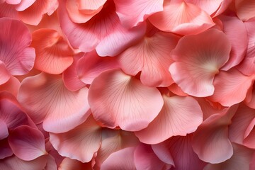 Obraz premium Pink rose petals close-up