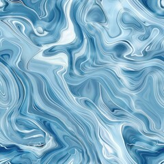 Obraz premium Seamless Digital Pattern of Light Blue Marble Texture