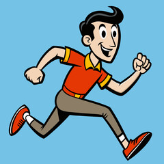 man running vector illustration design 