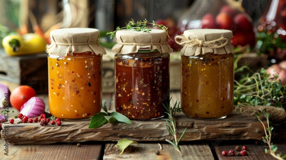 Aufkleber artisanal condiments and sauces made from locallygrown produce perfect for adding a unique touch to 