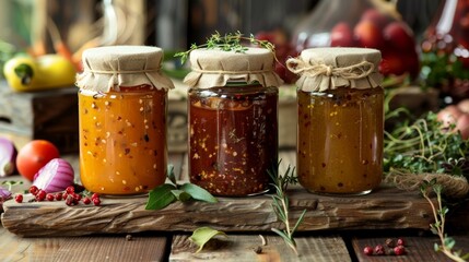 Artisanal condiments and sauces made from locallygrown produce perfect for adding a unique touch to any meal.