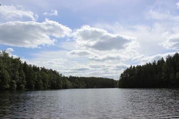 Lake and clouds