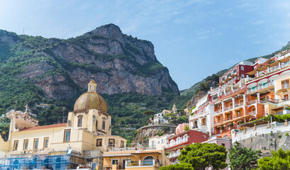 Church Santa Maria Assunta in  Positano, Amalfi Coast, Italy.