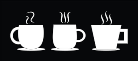 coffee cup icon vector isolated on white background. Coffee cup icon.