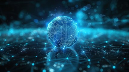 Obraz premium The world wide web in the form of a globe in the phone. global internet connection