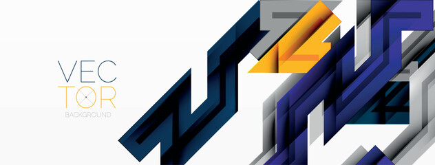 Dynamic lines geometric background. Vector Illustration For Wallpaper, Banner, Background, Card, Book Illustration, landing page