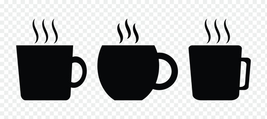 Coffee cup icon. Hot drink symbol.