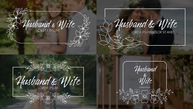 Romantic Wedding Title Mega Bundle