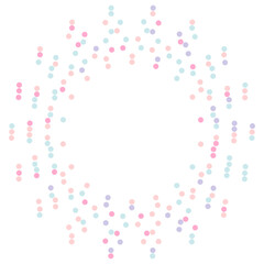 Pastel colorful shape line dots. Vector illustration.	