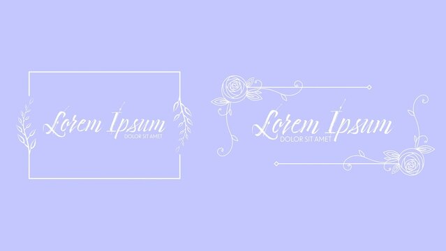 Hand drawn Beautiful Wedding Title Bundle