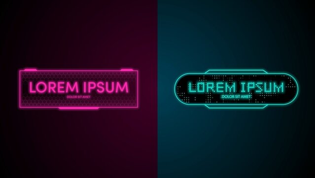 Modern Neon Sci-Fi Titles