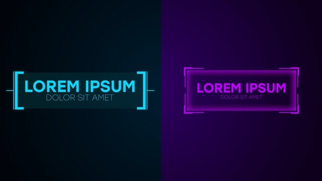 Futuristic Neon Sci-Fi Titles