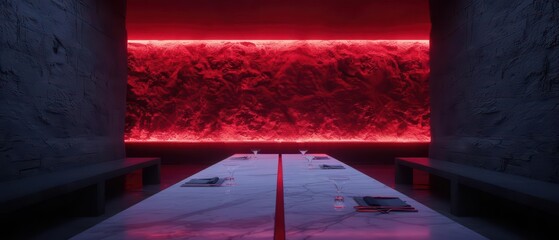 A futuristic dining experience where devilishly enchanted dishes are served