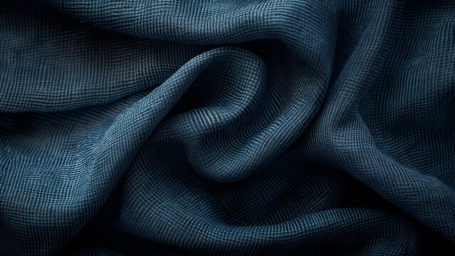 deep blue indigo fabric texture