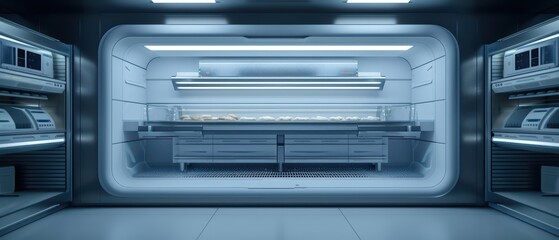 Obraz premium An advanced medical facility combines a bakery and a hospital