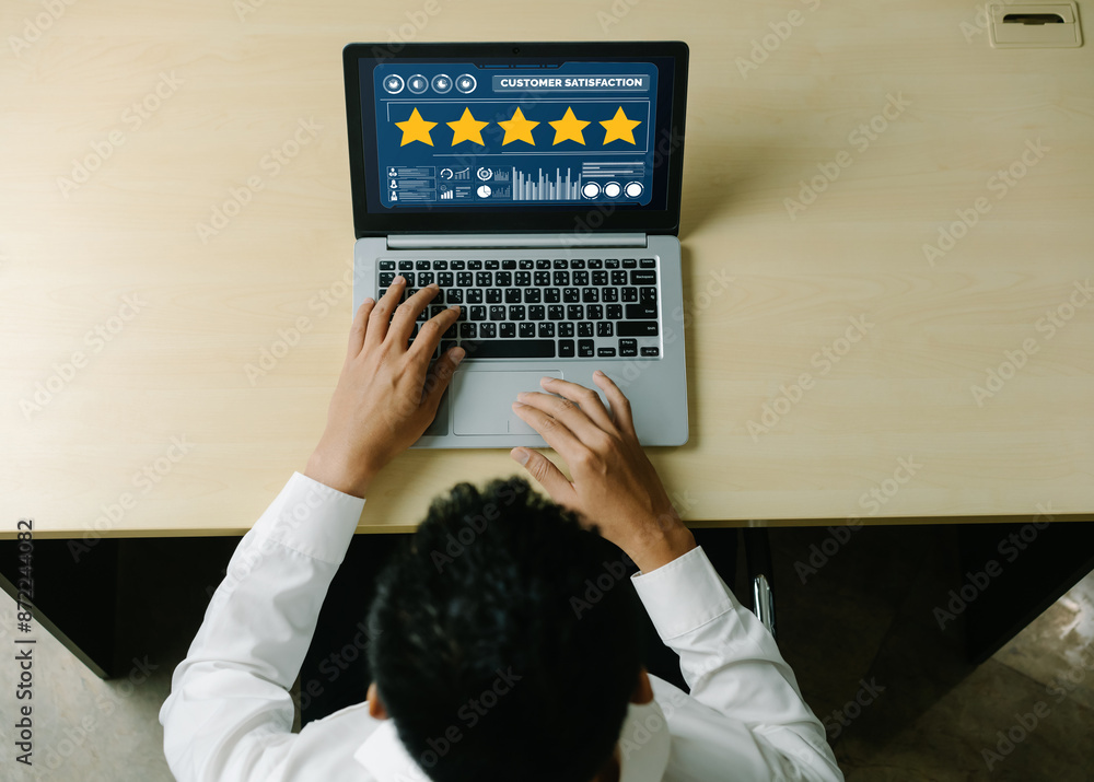 Poster customer satisfaction and evaluation analysis on modish software computer for marketing strategy pla