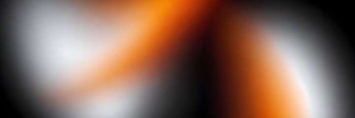 Black orange white mix ,  color gradient  abstract background shine bright light and glow , template empty space