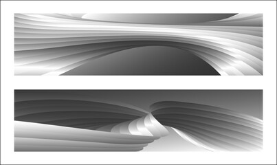set of business cards
