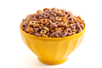 Healthy Apple Strawberry Vegetable and Fruit Flavored Breakfast Cereal Rings