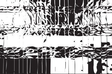 black and white grunge textured weaving context foil sheepskin canvas