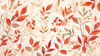 Ethereal Watercolor Floral Patterns on Textured Canvas | Delicate Strokes for Decorative Designs