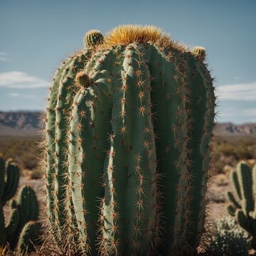 Desert Oasis: A Collection of Blooming Cacti
