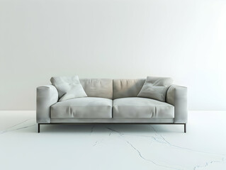 Minimal furniture on living room, simple and minimalistic furniture, furniture on interior design, modern and trendy furniture on empty interior