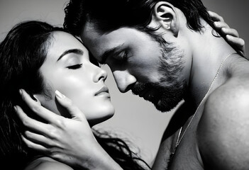 Fototapeta premium couple kissing